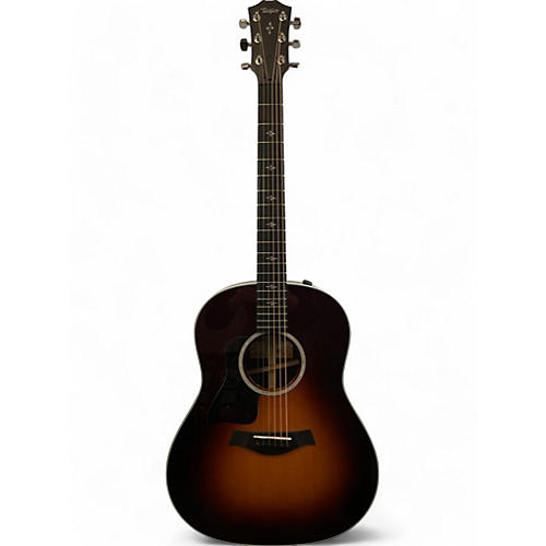 Used Taylor 417e-R Left Handed Tobacco Sunburst Acoustic Electric Guitar Tobacco Sunburst