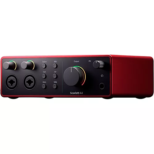 Focusrite Scarlett 4i4 Gen 4 With Yamaha HS Studio Monitor Pair & HS8S Subwoofer Bundle (Stands & Cables Included) HS8