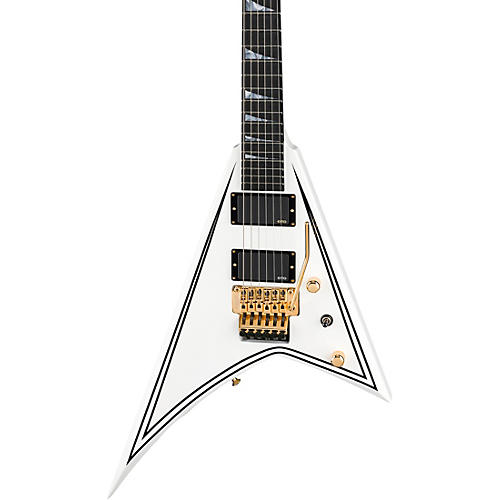 Jackson MJ Series Rhoads RR24-MG Electric Guitar White with Black Pinstripes