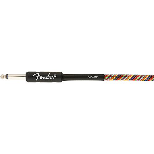 Fender Festival Straight to Straight Instrument Cable 18.6 ft. Rainbow