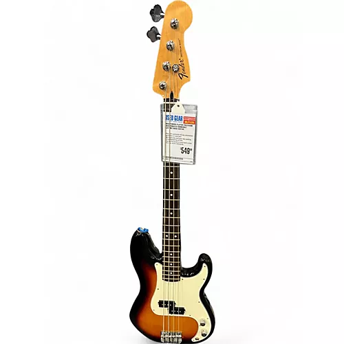Used Fender Player Precision Bass Tobacco Sunburst Electric Bass Guitar Tobacco Sunburst