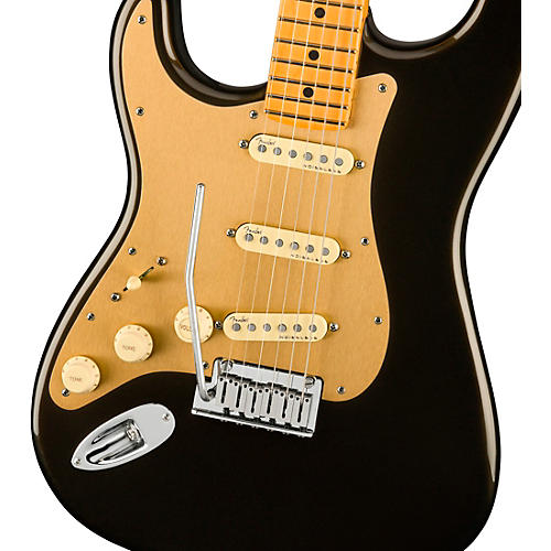 Fender American Ultra Stratocaster Maple Fingerboard Left-Handed Electric Guitar Texas Tea