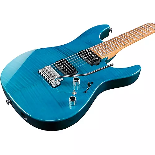 Ibanez MM1 Martin Miller Signature Electric Guitar Transparent Aqua Blue