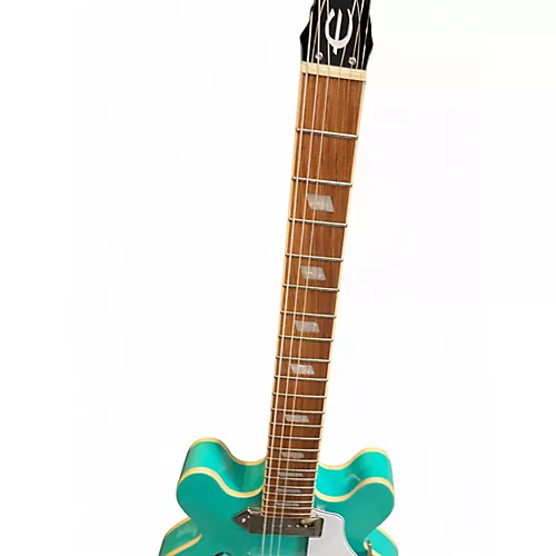 Used Epiphone Casino Coupe Turquoise Hollow Body Electric Guitar Turquoise