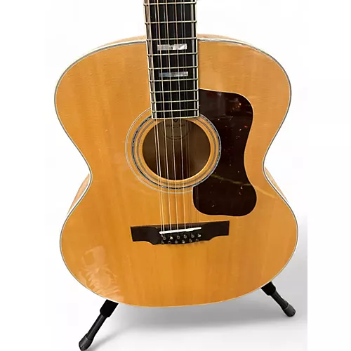 Used Guild f 512 Natural 12 String Acoustic Guitar Natural