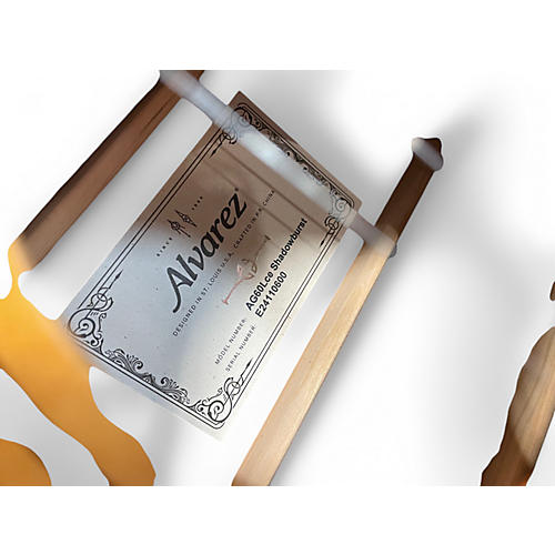 Used Alvarez AG60LCE Grand Auditorium Left Handed PALE BURST Acoustic Electric Guitar PALE BURST