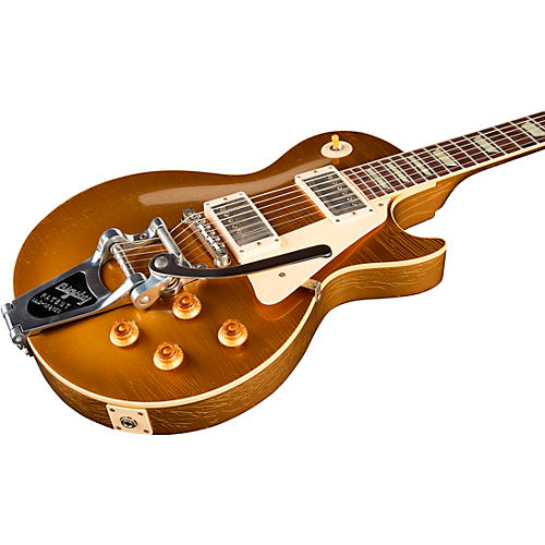 Gibson Custom Murphy Lab '57 Les Paul All-Gold Light Aged With Bigsby Electric Guitar Gold Top