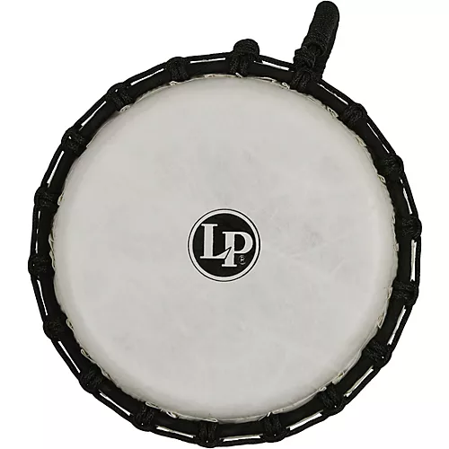 LP World 10 inch Rope Tuned Circle Djembe Black