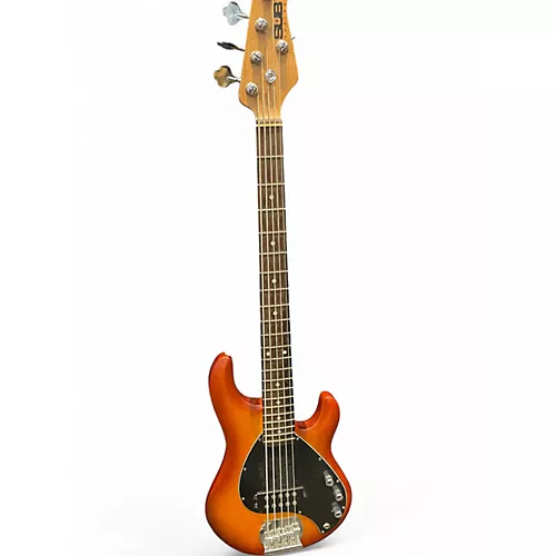 Used Sterling by Music Man Sub Series Stingray 5 Amber Burst Electric Bass Guitar Amber Burst