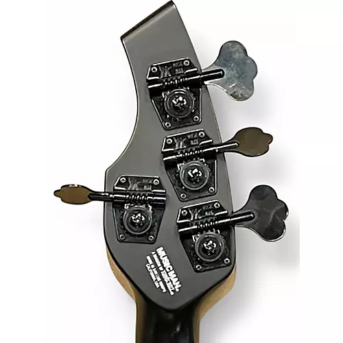 Used Ernie Ball Music Man Bongo 4 String HH Stealth Black Electric Bass Guitar Stealth Black