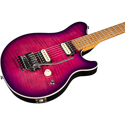 Ernie Ball Music Man Axis Electric Flame Top Electric Guitar Olallieberry