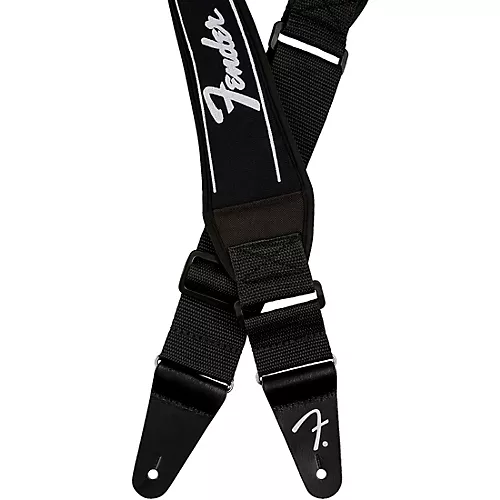 Fender Swell Neoprene Logo Guitar Strap Black 2.5 in.