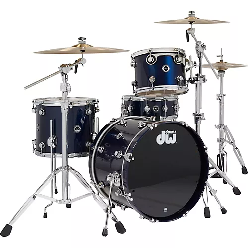 DW DWe Wireless Acoustic-Electronic Convertible 4-Piece Drum Set Bundle With 20