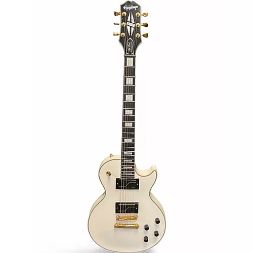 Used Epiphone Matt Heafy Les Paul Custom Alpine White Solid Body Electric Guitar Alpine White