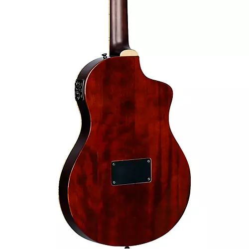 Ortega TourPlayer Deluxe Left-Handed Nylon-String Acoustic-Electric Guitar Tobacco Burst