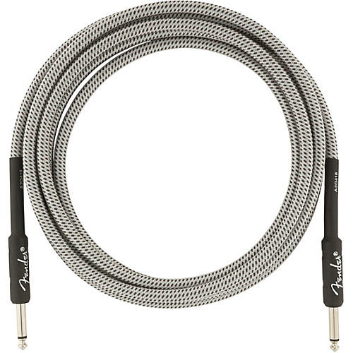 Fender Professional Series Straight to Straight Instrument Cable 15 ft. White Tweed