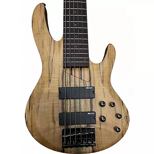 Used ESP LTD B206SM 6 String Natural Electric Bass Guitar Natural