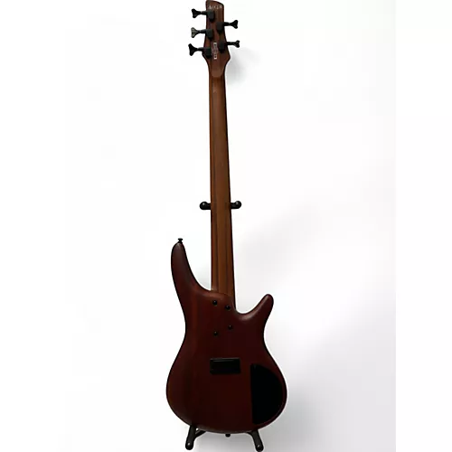 Used Ibanez SR505 5 String Left Handed Natural Electric Bass Guitar Natural