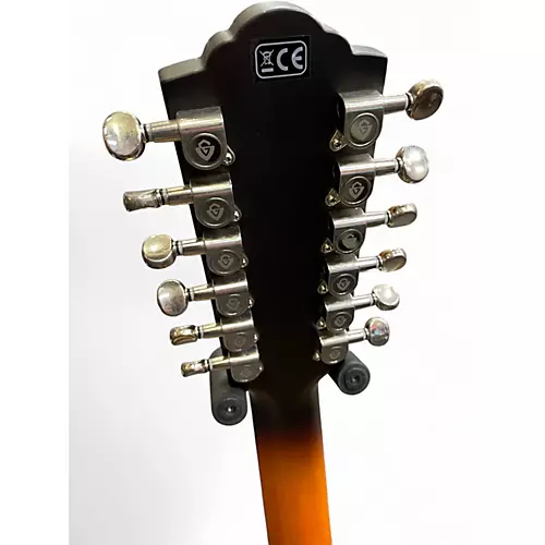 Used Guild F2512CE Sunburst 12 String Acoustic Electric Guitar Sunburst