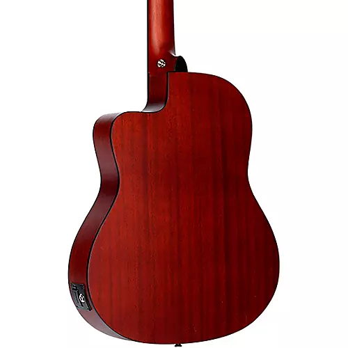 Ortega Family Series RCE125MMSN Thinline Acoustic-Electric Nylon Guitar Mahogany