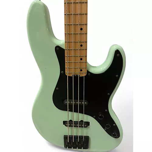 Used Schecter Guitar Research j4 Seafoam Green Electric Bass Guitar Seafoam Green