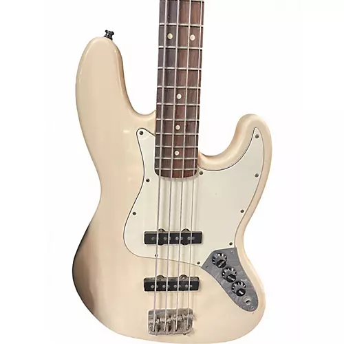 Used 1999 Fender Player Jazz Bass Olympic White Electric Bass Guitar Olympic White