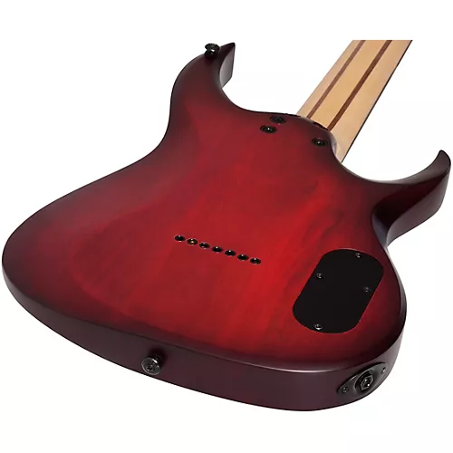 Schecter Guitar Research Sunset 7-String Extreme Left-Handed Electric Guitar Scarlet Burst
