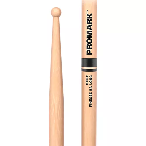 Promark Finesse Maple Long Round Tip Drum Stick 2B Wood