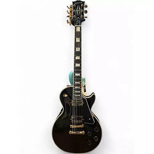 Used Epiphone INSPIRED BY GIBSON LES PAUL CUSTOM Ebony Solid Body Electric Guitar Ebony