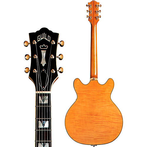 Guild Starfire VI Flamed Maple Semi-Hollow Electric Guitar With Guild Vibrato Tailpiece Blonde