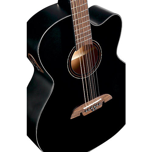 Alvarez ABT60CE 8-String Baritone Acoustic-Electric Guitar Black