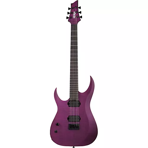 Schecter Guitar Research John Browne Tao-6 Left-Handed Electric Guitar Satin Trans Purple