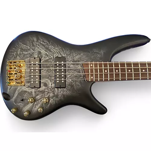 Used 2024 Ibanez SR300EDX Black Ice Frozen Matte Electric Bass Guitar Black Ice Frozen Matte