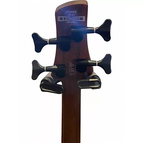Used Ibanez SR600E Walnut Electric Bass Guitar Walnut