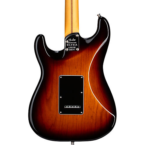 Fender American Ultra Luxe Stratocaster Maple Fingerboard Electric Guitar Plasma Red Burst