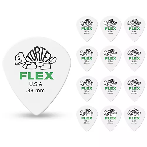 Dunlop 468 Tortex Flex Jazz III Picks 1.14 mm 72 Pack