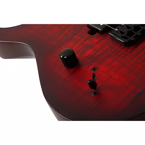 Schecter Guitar Research Sunset 7-String Extreme Left-Handed Electric Guitar Scarlet Burst