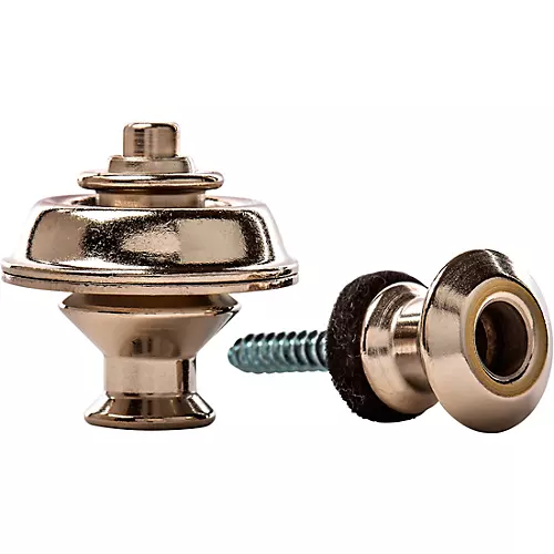 Dunlop Dual-Design Straplok System Black Chrome