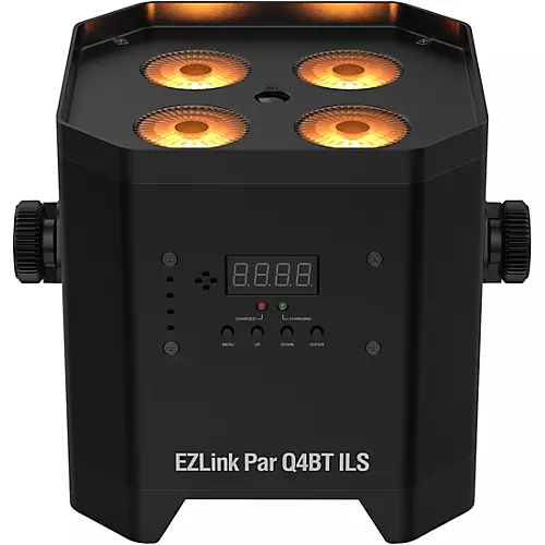 CHAUVET DJ EZLink Par Q4BT ILS Battery-Powered Wireless Uplight Black