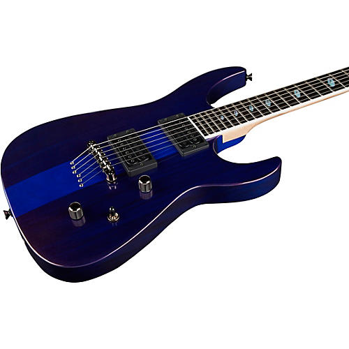 Caparison Guitars Dellinger II FX Prominence EF Electric Guitar Transparent Spectrum Blue