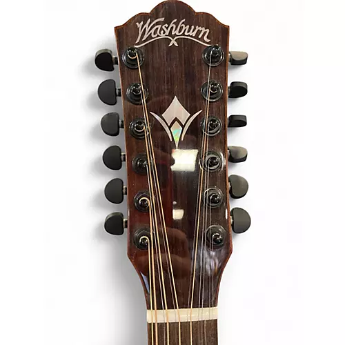 Used Washburn Comfort Series G15SCE Natural 12 String Acoustic Guitar Natural