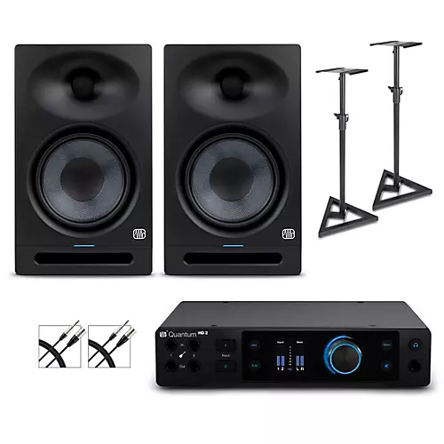 PreSonus Quantum HD2 Audio Interface with Eris 2nd Gen Studio Monitor Pair (Cables & Stands Included) STUDIO5