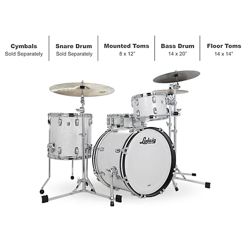 Ludwig Classic Oak 3-Piece Downbeat Shell Pack With 20