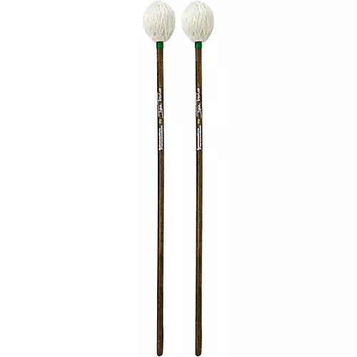 Innovative Percussion Ivan Trevino Walnut Stained Birch Marimba Mallets Medium Dark White Yarn