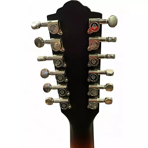 Used Guild f-25 12 ce 2 Tone Sunburst 12 String Acoustic Electric Guitar 2 Tone Sunburst