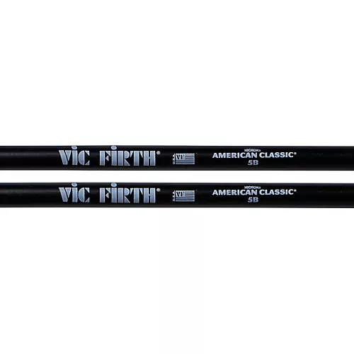 Vic Firth Vic Firth 3 Pairs of Black American Classic Drum Sticks With Free Pair of Terra Drum Sticks 5A