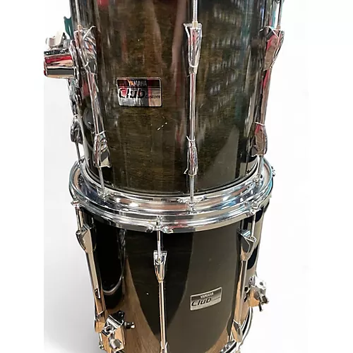 Used Yamaha 5 Piece Club Custom Black Shadow Drum Kit Black Shadow