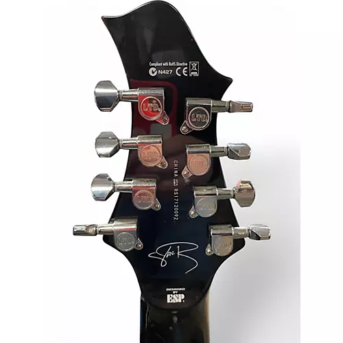 Used ESP LTD JR208 Black Solid Body Electric Guitar Black