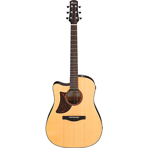 Ibanez AAD170LCE Advanced Cutaway Left-Handed Sitka Spruce-Okoume Dreadnought Acoustic-Electric Guitar Natural