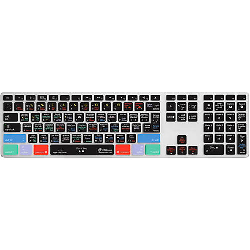 KB Covers Logic Pro X Keyboard Cover for Apple Ultra Thin Keyboard With Num Pad